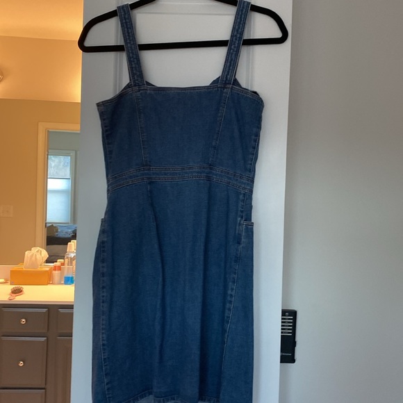 Denim button front dress - Picture 5 of 5